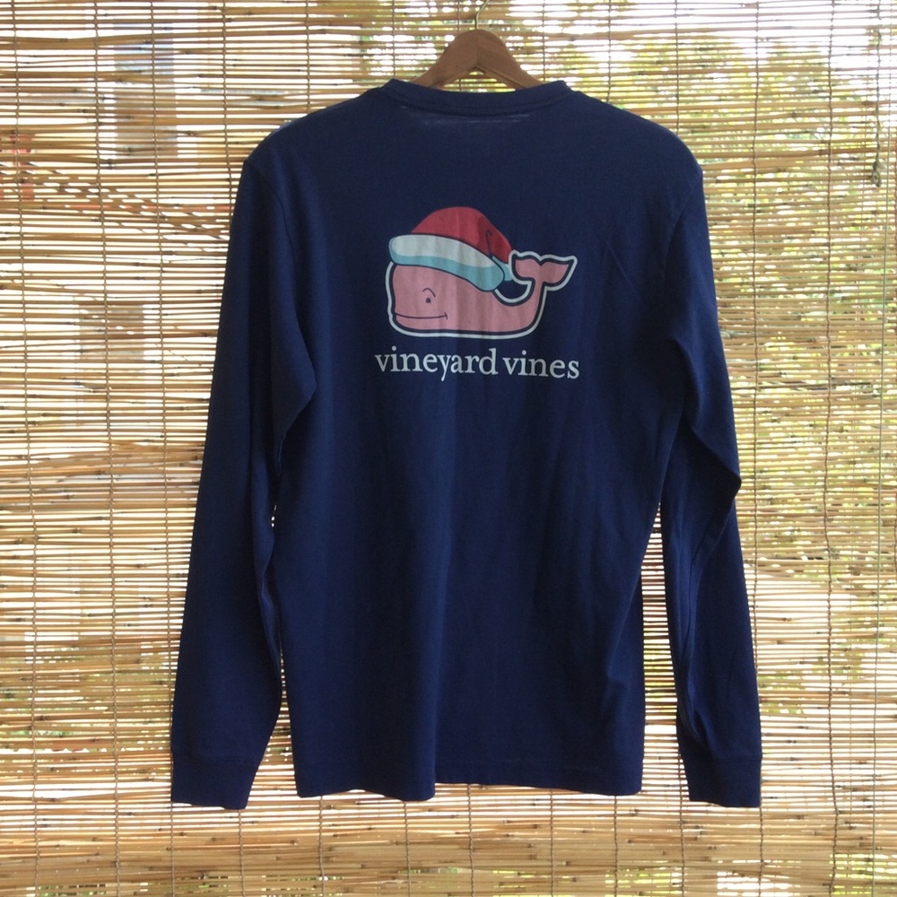 Vineyard Vine 🐳🎅Long~Sleeve Pocket Tee